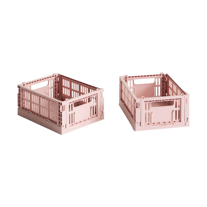 HAY Colour Crate Mini 13x17 cm 2-pakning - Blush - HAY