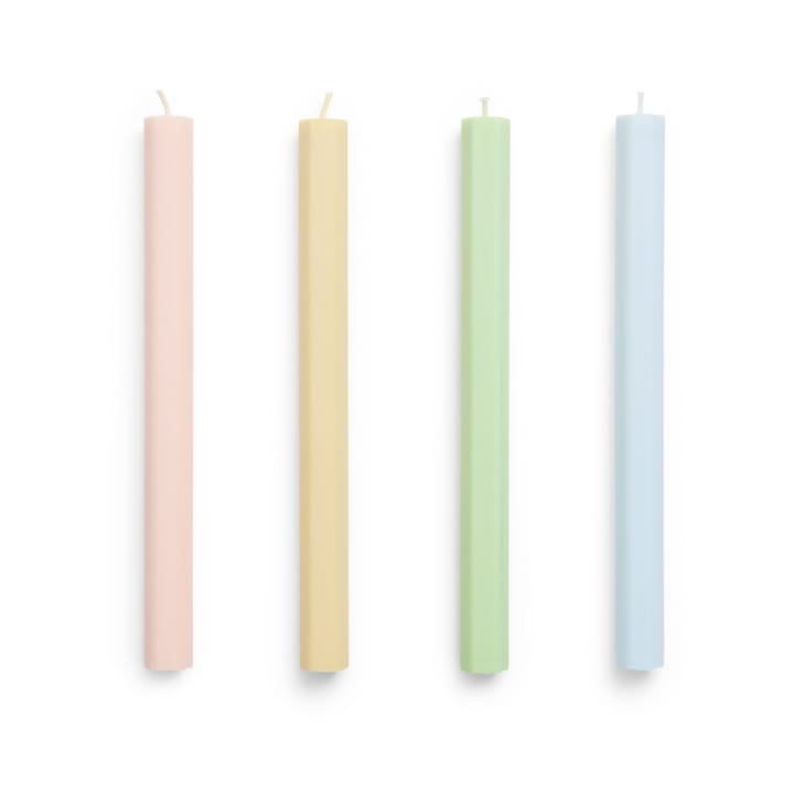 Hexagon Candle lys mix 4-pack - Fresh - HAY