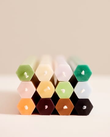 Hexagon Candle lys mix 4-pack - Fresh - HAY