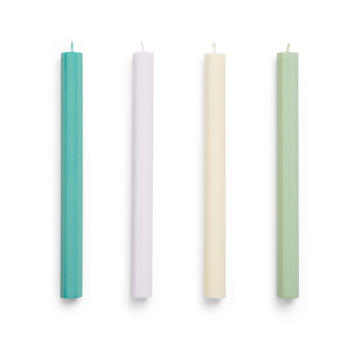 Hexagon Candle lys mix 4-pack - Pastel - HAY