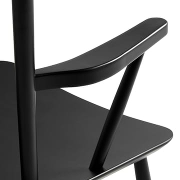 J42 karmstol - Black lacquered beech - HAY