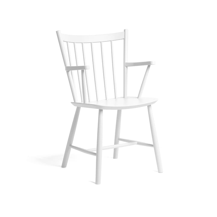 J42 karmstol - White lacquered beech - HAY