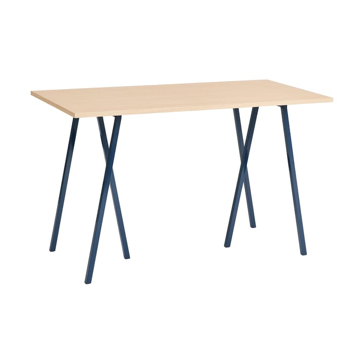 Loop Stand incl. support barbord 77,5x160 cm - Deep blue-clear lacq. oak - HAY