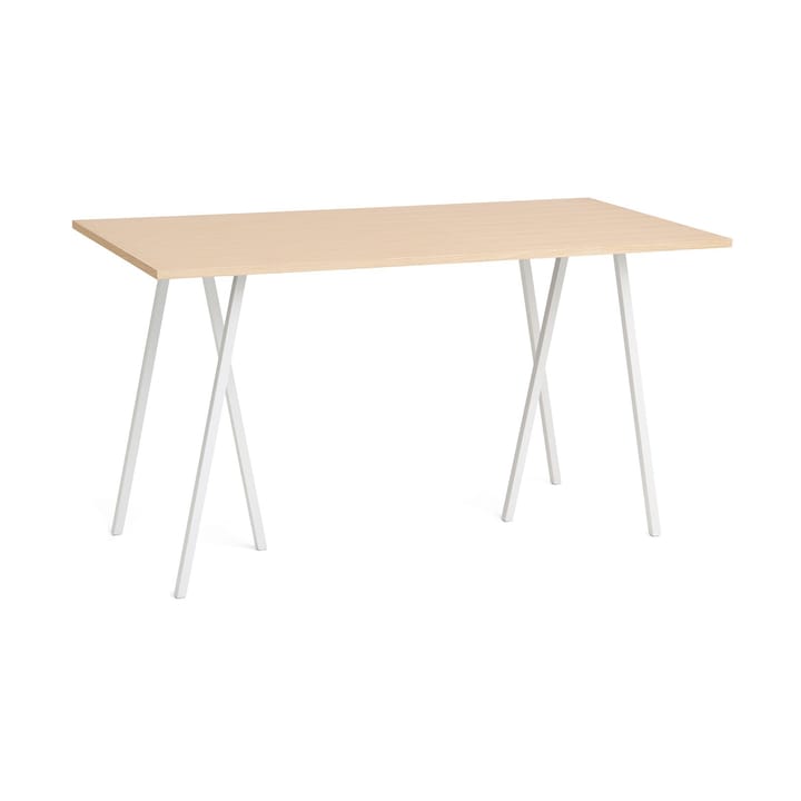 Loop Stand incl. support barbord 87,5x180 cm - White-clear lacq. oak - HAY