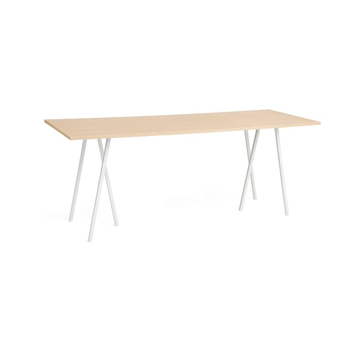 Loop Stand incl. support barbord 92,5x250 cm - White-clear lacq. oak - HAY