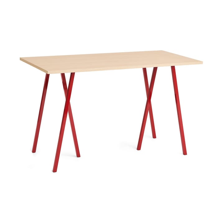 Loop Stand incl. support spisebord 77,5x160 cm - Maroon red-clear lacq. oak - HAY