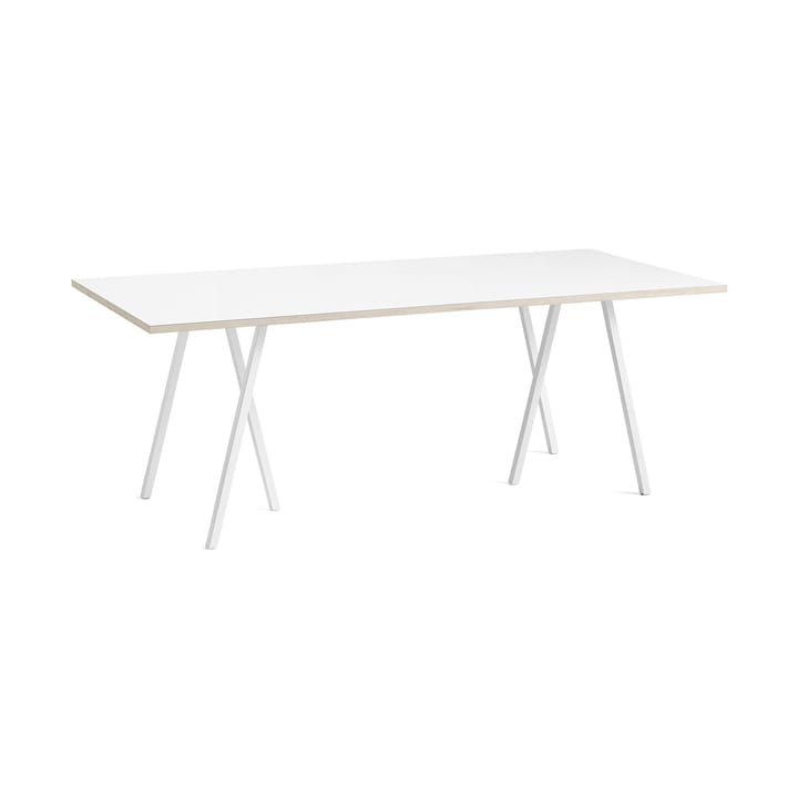 Loop Stand incl. support spisebord 92,5x200 cm - White-white laminate-plywood - HAY