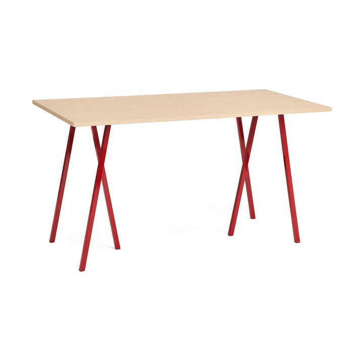 Loop Stand spisebord 87,5x180 cm - Maroon red-clear lacq. oak - HAY