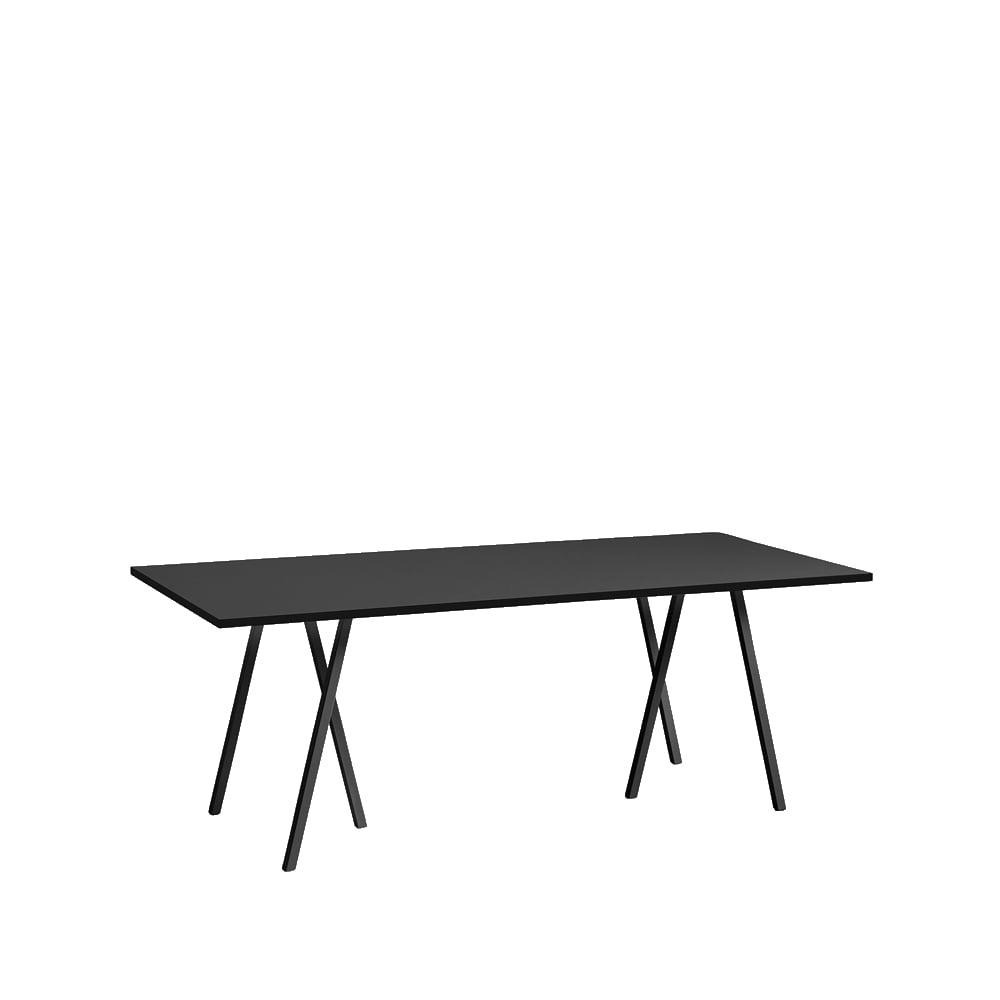 Bilde av HAY Loop Stand spisebord Black linoleum-black 200 cm