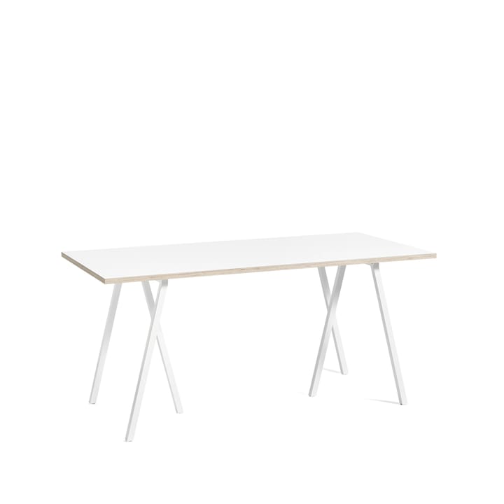 Loop Stand spisebord - White laminate-white, 160 cm - HAY