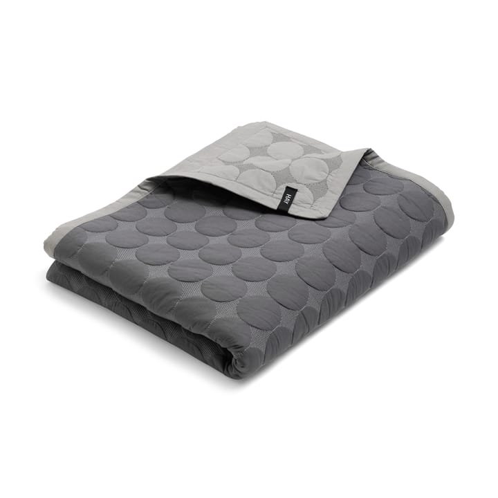 Mega Dot sengeteppe organic 195x245 cm - Dark grey - HAY