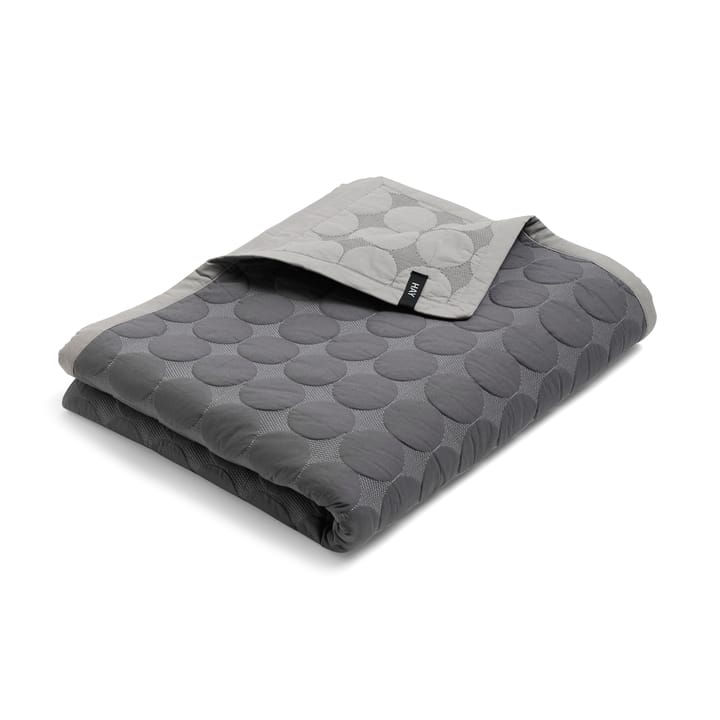 Mega Dot sengeteppe organic 235x245 cm - Dark grey - HAY