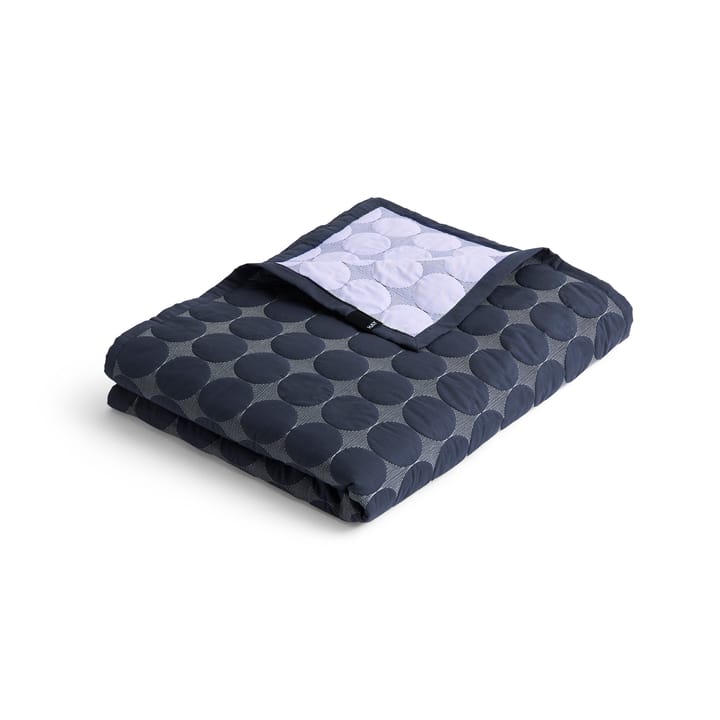 Mega Dot sengeteppe organic 235x245 cm - Midnight blue - HAY