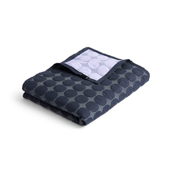 Mega Dot sengeteppe organic 260x260 cm - Midnight blue - HAY