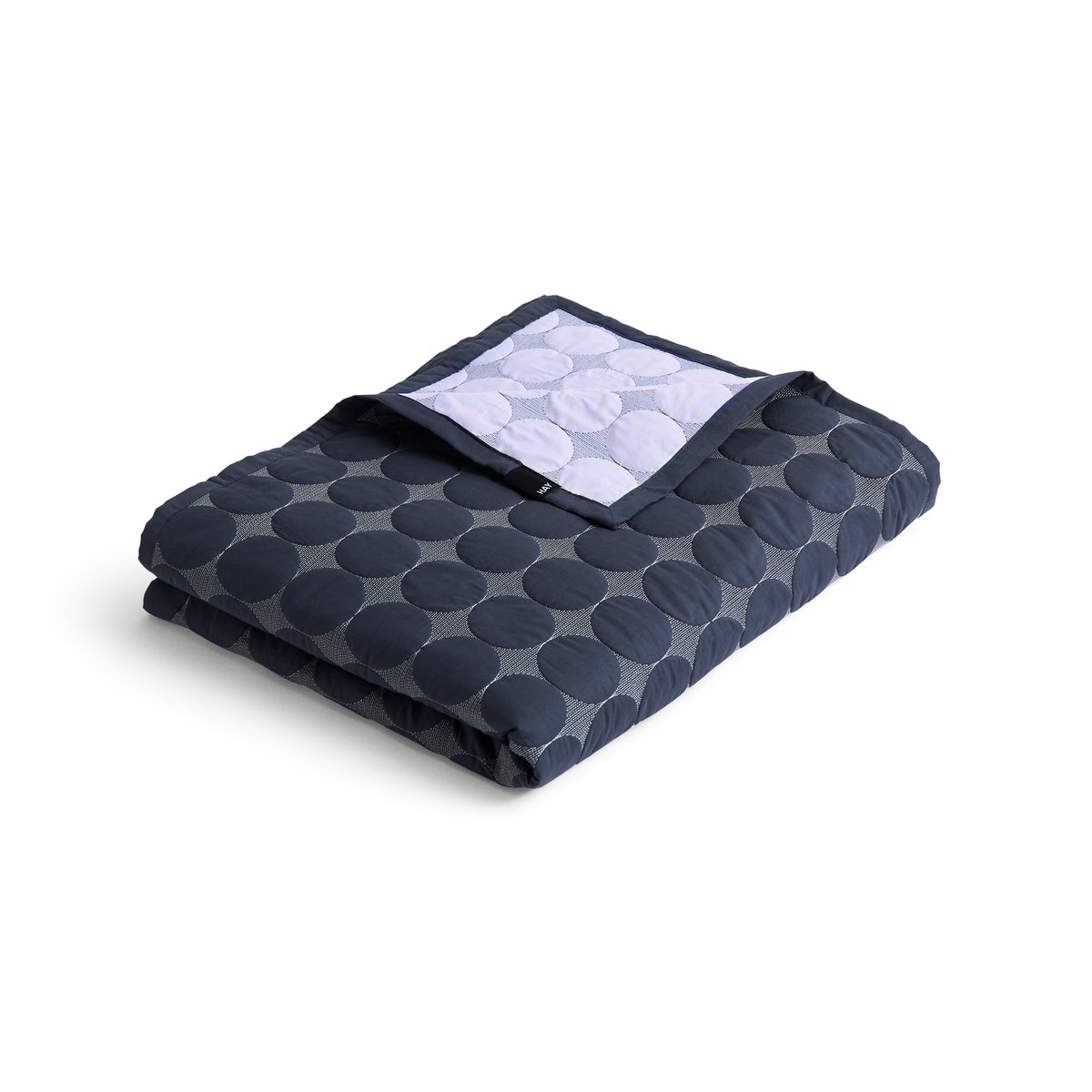 Bilde av HAY Mega Dot sengeteppe organic 260x260 cm Midnight blue