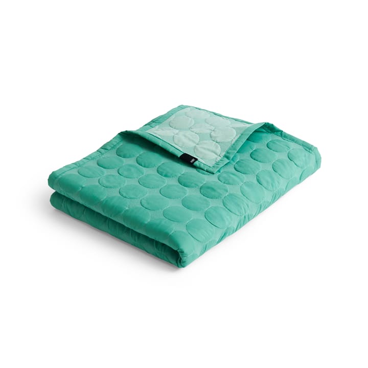 Mega Dot sengeteppe organic 260x260 cm - Sea green - HAY