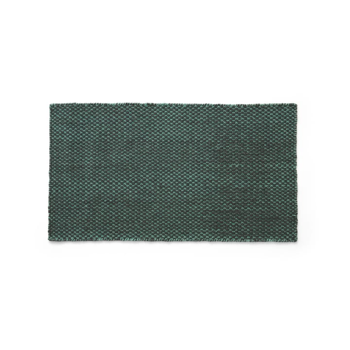 Moiré kelimgulvteppe 52x95 cm - Emerald green - HAY