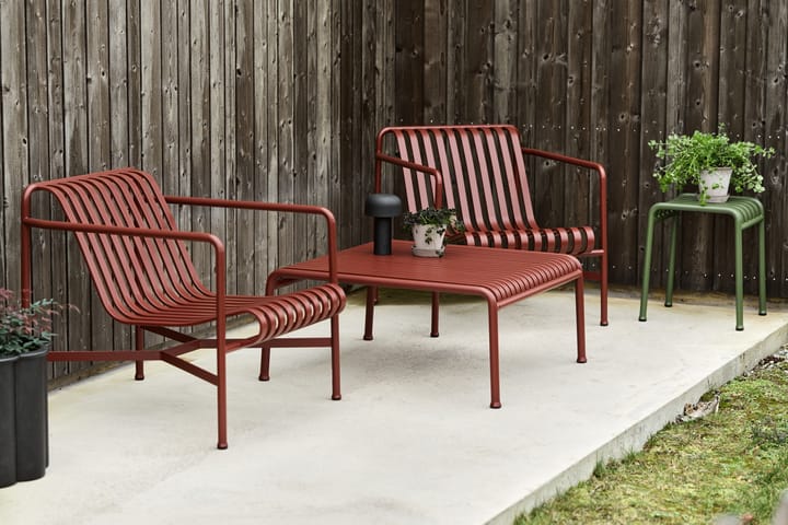 Palissade Low loungestol, Iron red HAY