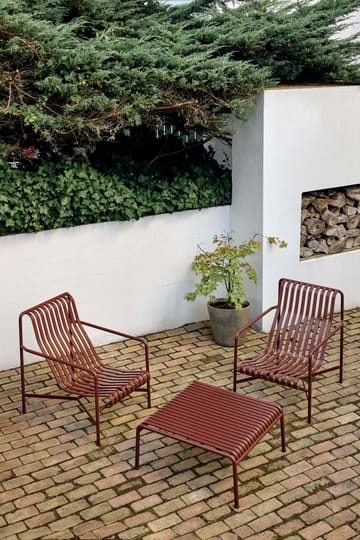 Palissade Low loungestol - Iron red - HAY