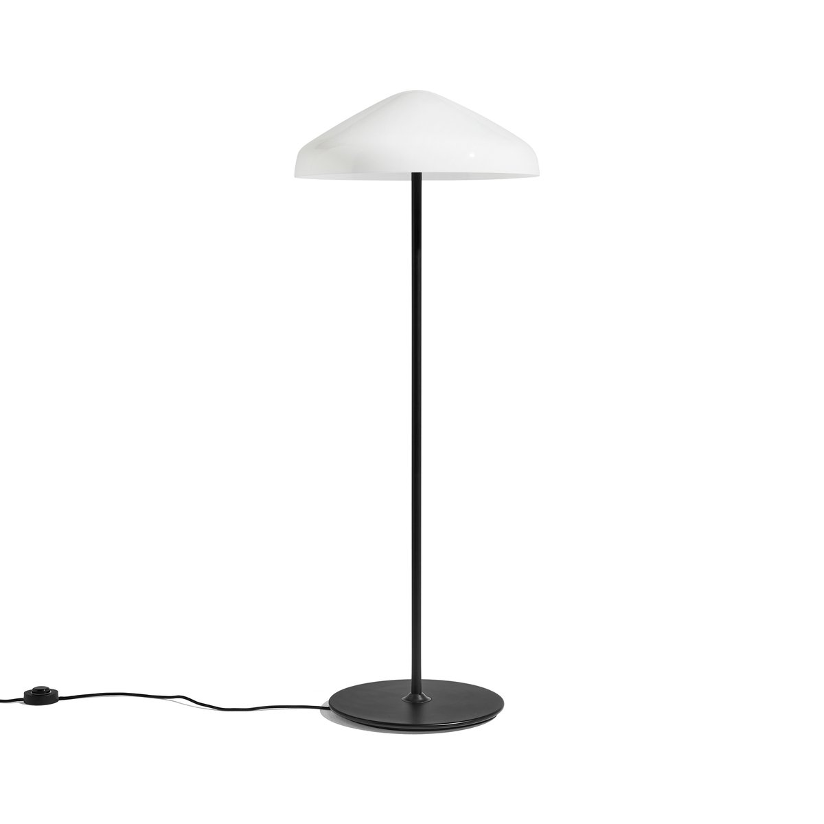 Bilde av HAY Pao Glass gulvlampe White opal glass