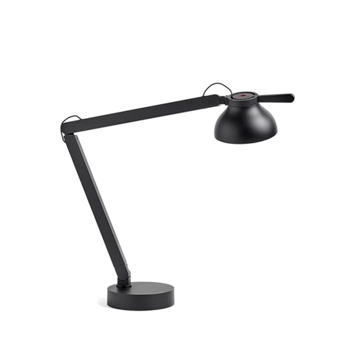 PC skrivbordlampe - Soft black, med lampefot - HAY