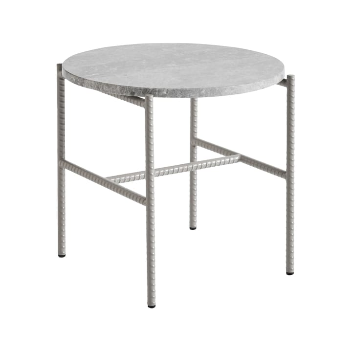 Rebar sidebord Ø45 cm - Grey marble-fossil - HAY