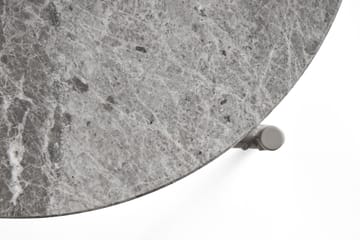 Rebar sidebord Ø45 cm - Grey marble-fossil - HAY