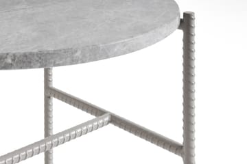 Rebar sidebord Ø45 cm - Grey marble-fossil - HAY