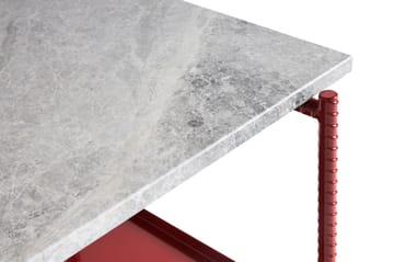 Rebar sidebord 75x44x55 cm - Grey marble-barn red - HAY