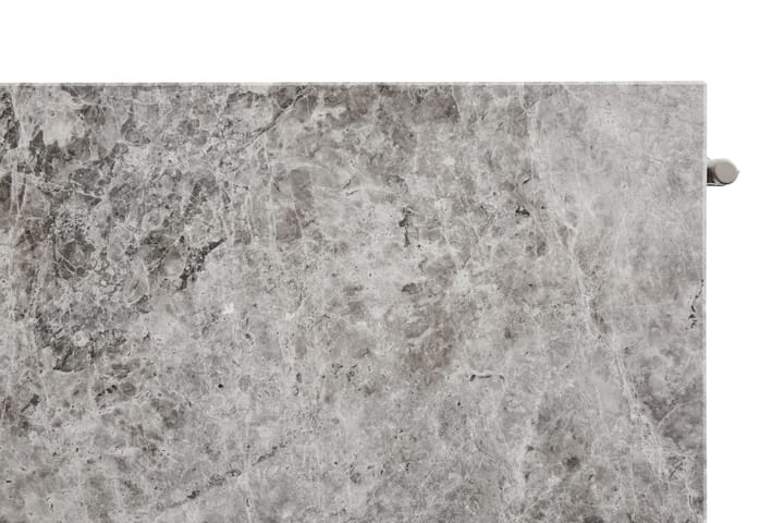 Rebar sofabord 80x84x33 cm, Grey marble-fossil HAY