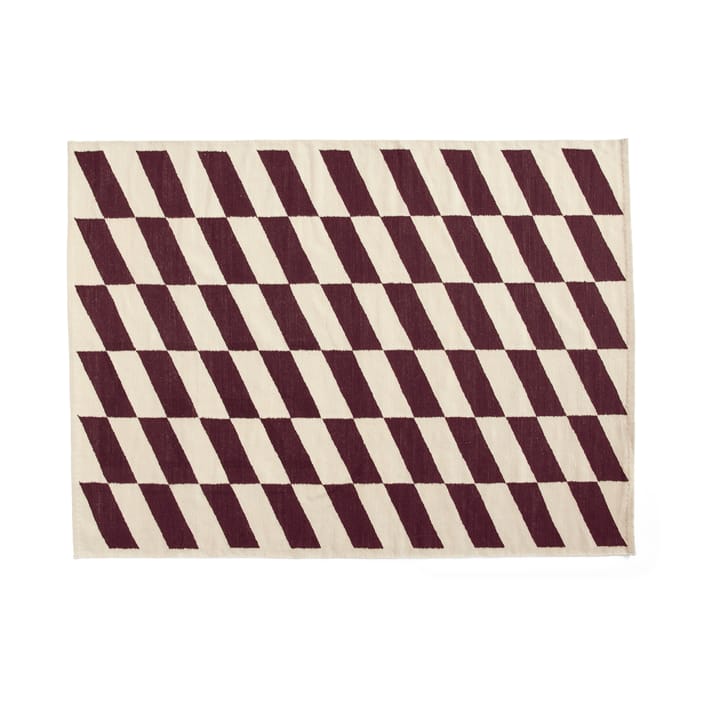 Shift Kelim gulvteppe 170x240 cm - Burgundy - HAY