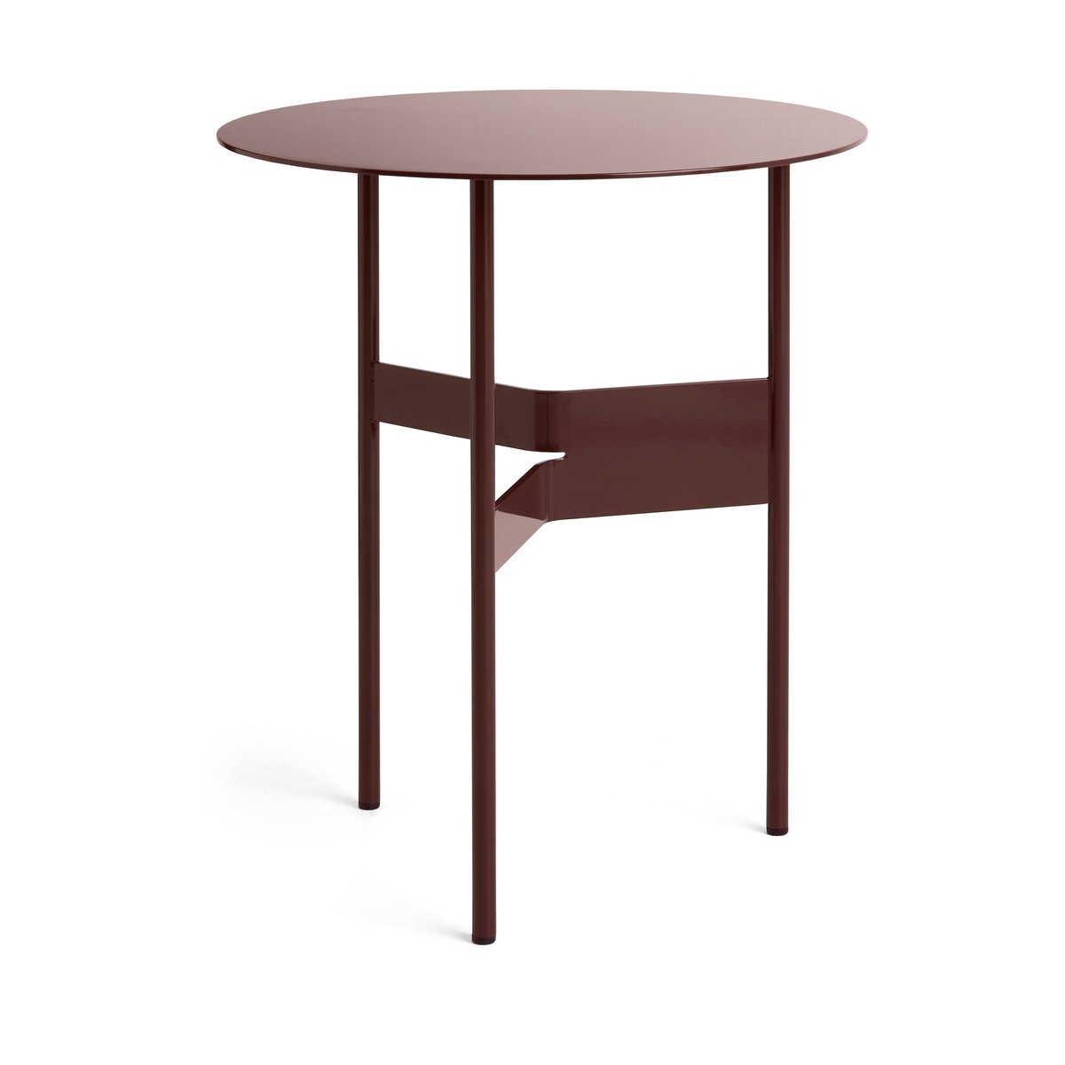 Bilde av HAY Shim coffee table sidebord Ø45 cm Bordeaux