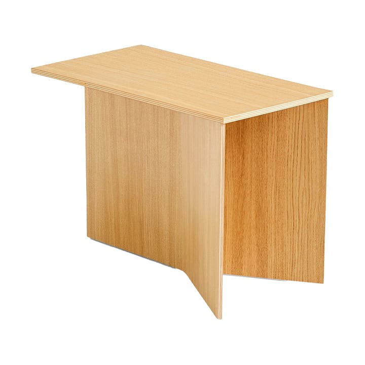 Slit Oblong sidebord 27,5x49 cm - Lacquered oak - HAY