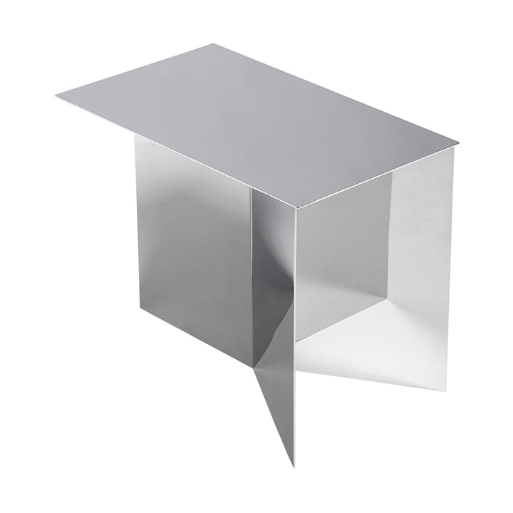 Slit Oblong sidebord 27,5x49 cm - Mirror polished steel - HAY