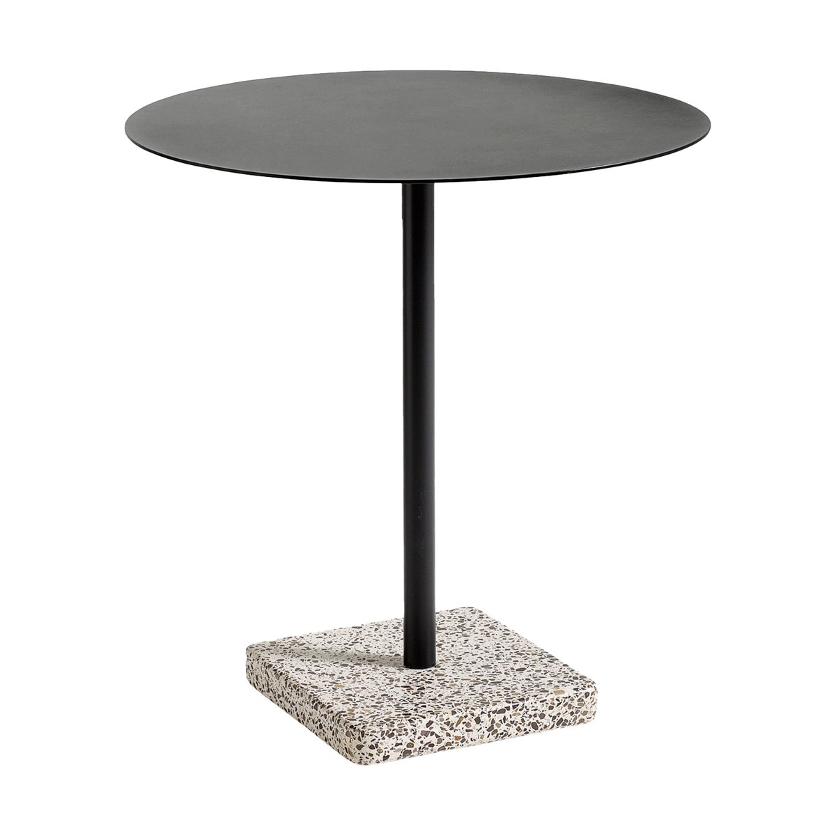 Bilde av HAY Terrazzo spisebord Ø70 cm Grey terrazzo-anthracite