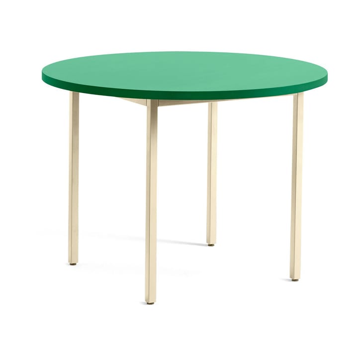 Two-Colour spisebord Ø105 cm - Ivory-green mint - HAY