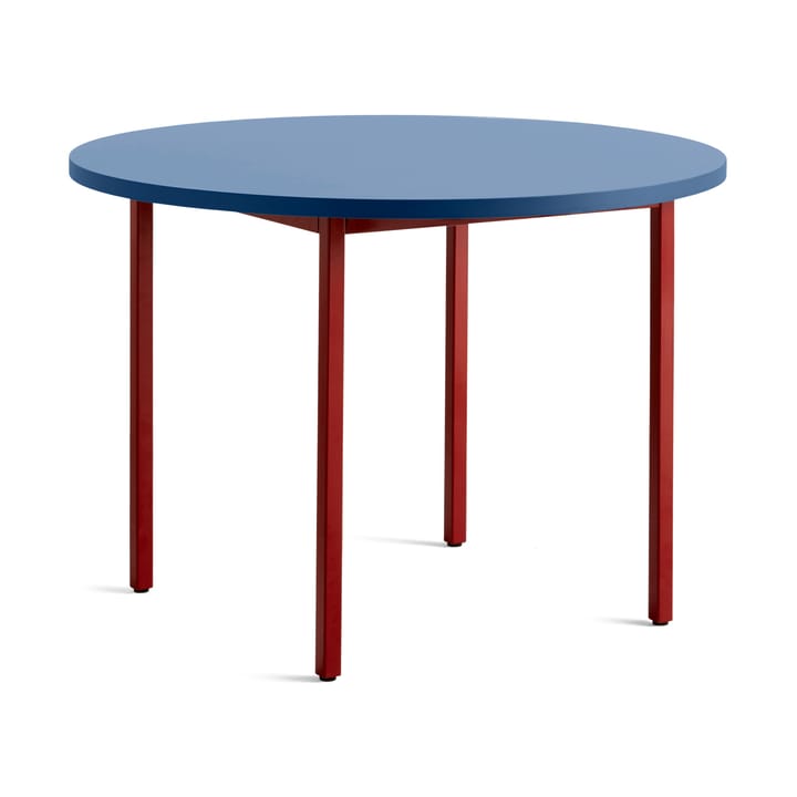 Two-Colour spisebord Ø105 cm - Maroon red-blue - HAY