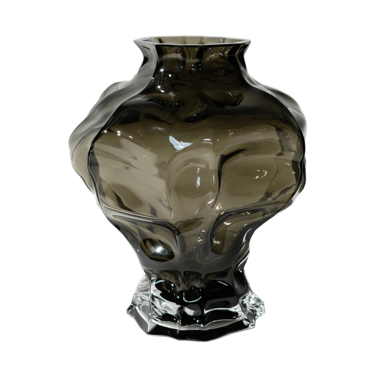 Bilde av Hein Studio Ammonitt vase 30 cm New Smoke