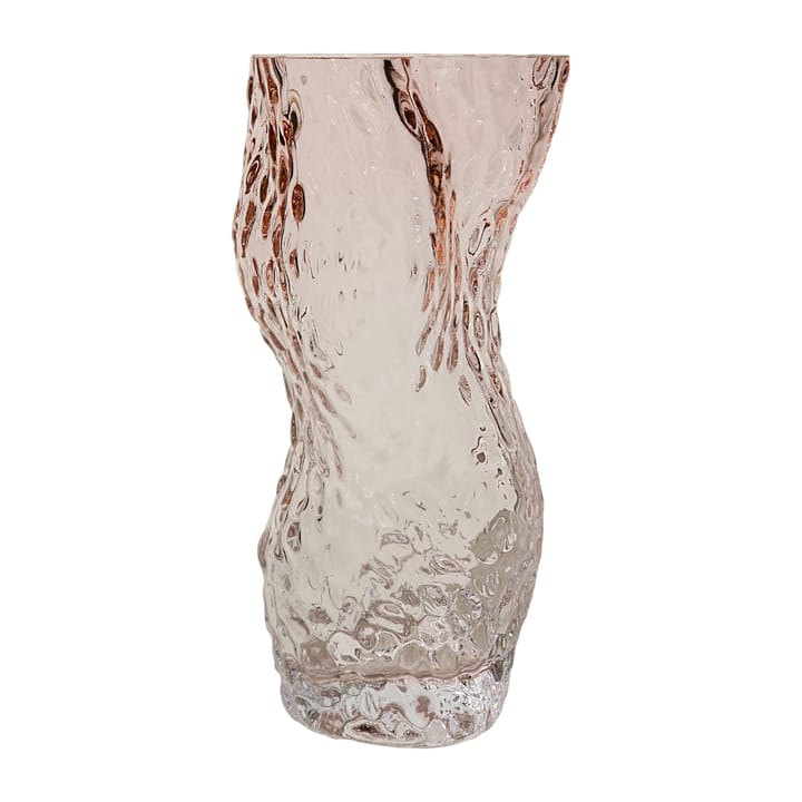 Ostrea Rock vase glass 30 cm - Pale rose - Hein Studio
