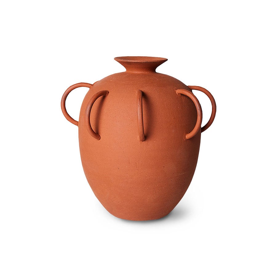 Bilde av HKliving HK Objects Vase med Håndtak Terracotta