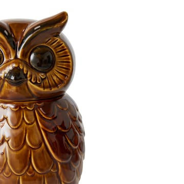 Keramisk owl oppbevaringskrukke - Roasted - HKliving