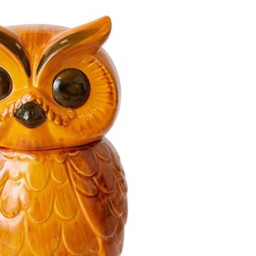 Keramisk owl oppbevaringskrukke - Tangerine - HKliving