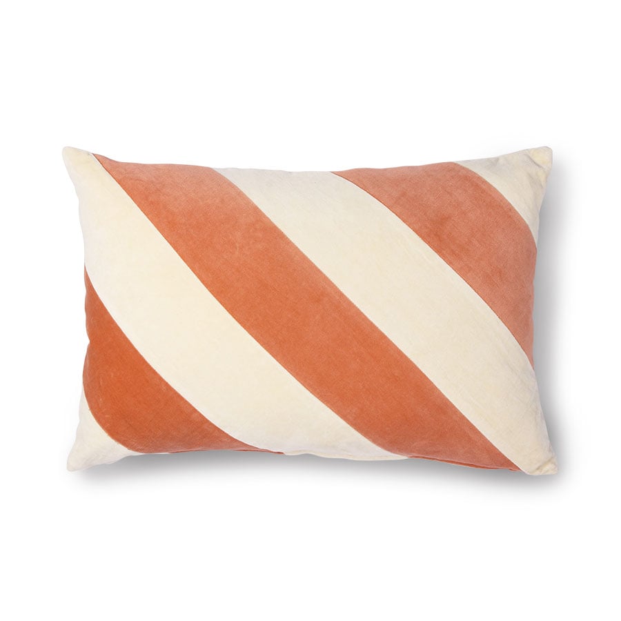 Bilde av HKliving Pute Stripete 40x60 cm Peach-cream