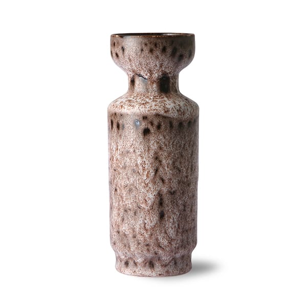 Retro Vase Ø9x25 cm - Brun - HKliving