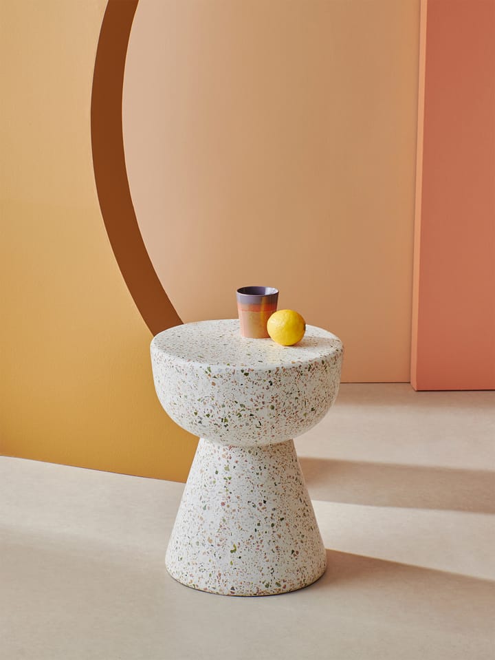 Terrazzo sidebord Ø35 cm, Terrazzo multicolour HKliving