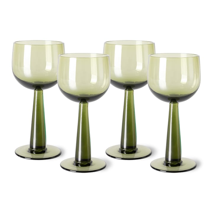 The Emeralds Vinglass 4-pakning 20 cl - Olivengrønn - HKliving