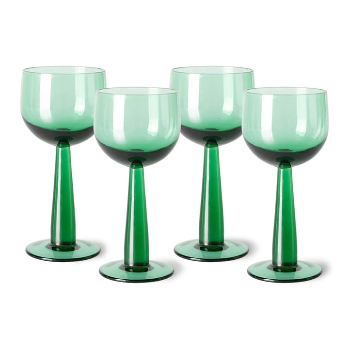 The Emeralds Vinglass Høye 4-pakning 20 cl - Grønn - HKliving