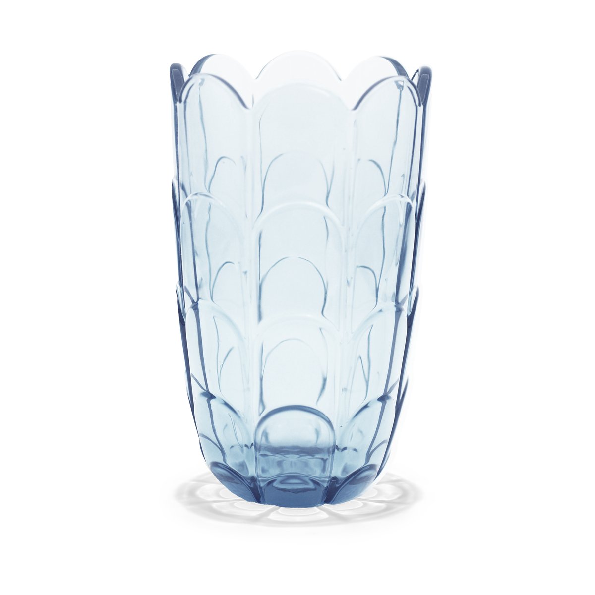 Bilde av Holmegaard Lily vase H19 cm Blue iris