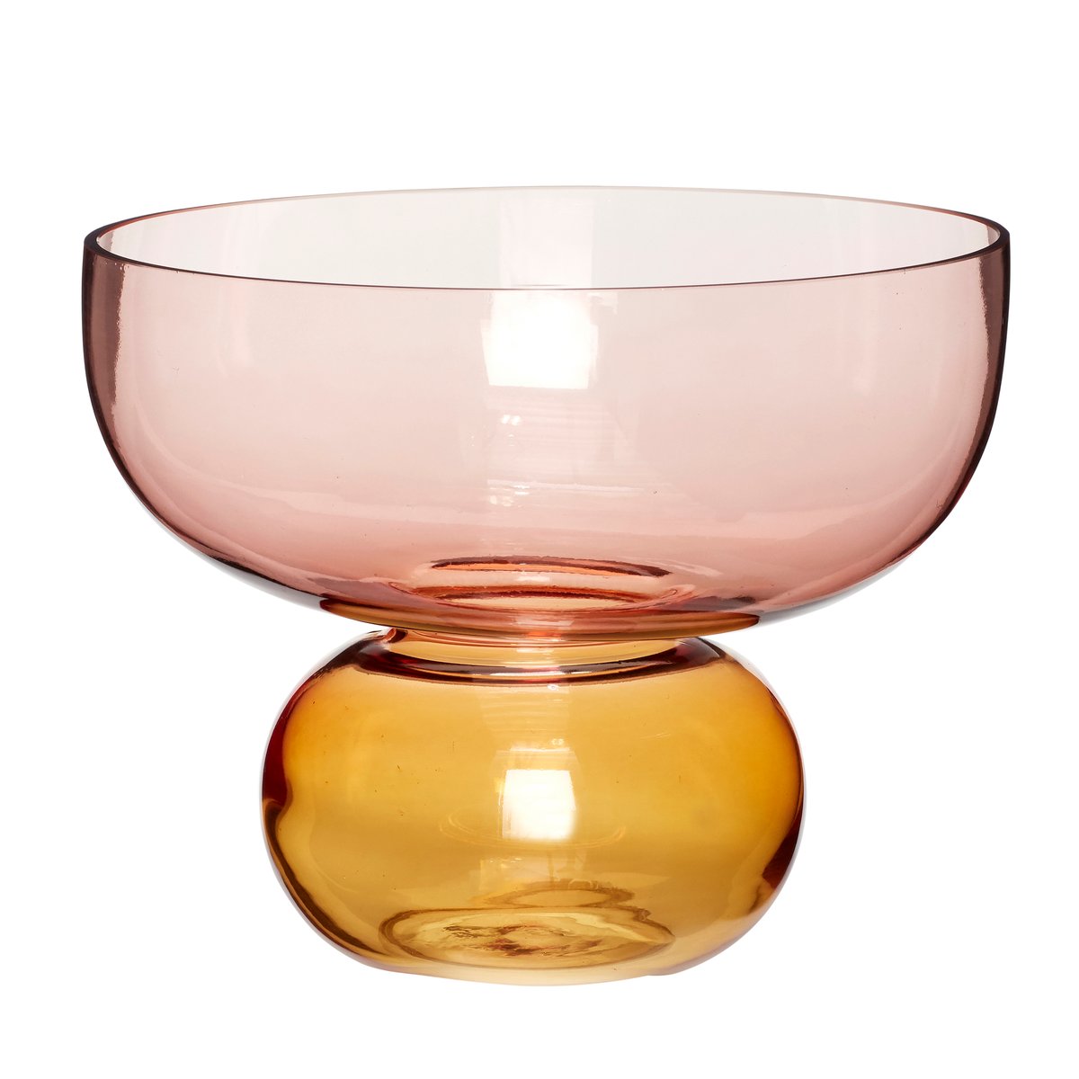 Bilde av Hübsch Vase Ø25 cm Rosa-rav