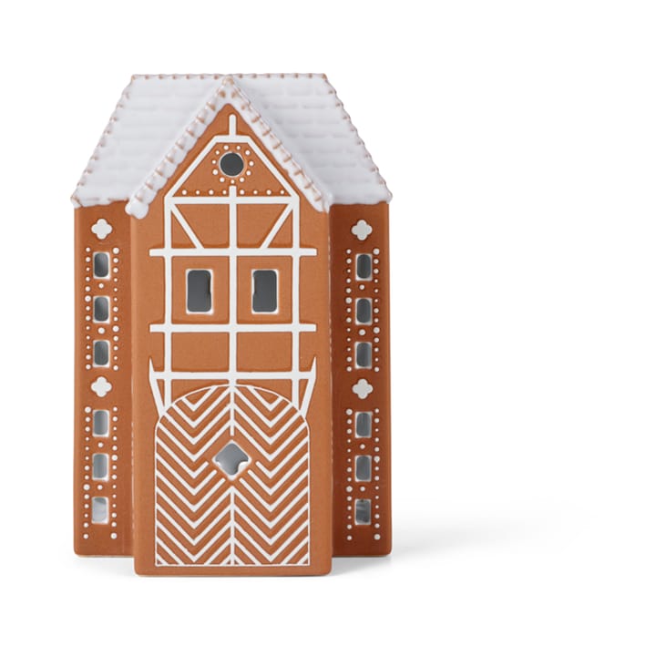 Gingerbread Lyslykt stor 17 cm, Brun Kähler